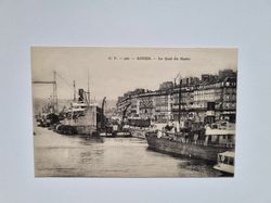 Vykort Frankrike. ROUEN, hamninloppet.