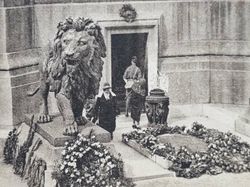 Vykort BRUSSELS The grave of an Unknown Belgian Soldier, 1927