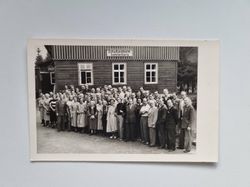 Vykort gruppfoto. Schullandheim Sonnenberg