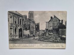 Vykort WW1, 1914. ALBERT Somme