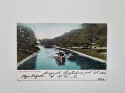 Vykort Djurgårdsbrunns kanalen, 1904