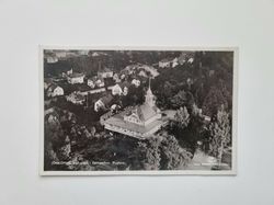 Vykort JÖNKÖPING, Alphyddan i Stadsparken. Flygfoto