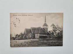 Vykort Bäckaby Kyrka, Jönköpings Stadspark, 1916