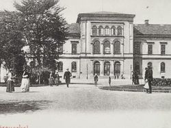 Vykort Allmänna. Läroverket, Jönköping 1902