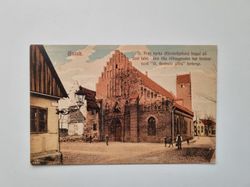 Vykort Ystad. Klosterkyrkan, 1913