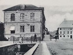 Vykort Jönköping. Hofrätten. Rådhuset, 1902