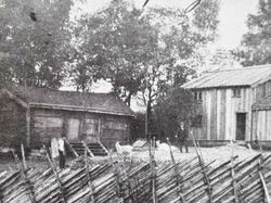 Vykort Smålandsstugan i Slottsskogen 1905