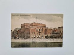 Vykort Stockholm. Konstakademien 1906