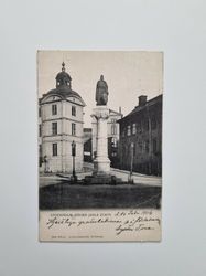Vykort Stockholm. Birger Jarls staty, 1906
