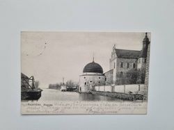 Vykort Vadstena. Hamnen, 1905