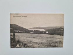 Vykort Salfvarps gård, Åsbysand, 1918