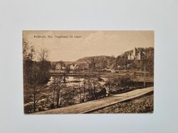 Vykort Kvistrum, Nya Tingshuset till höger, 1926