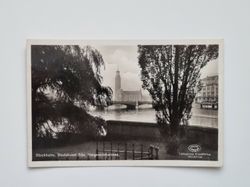 Vykort Stockholm. Stadshuset från Helgeandsholmen, 1936