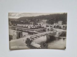Vykort TROLLHÄTTAN. Trafikkanalen med Klaffbron.