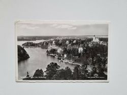Vykort Saltsjöbaden. Utsikt från Skidbacken, 1941