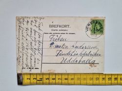 Vykort Malmberget. Kapellet och Kaptenskolan, 1911