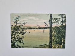Vykort Floda Parti från Prästgårdsparken, 1918