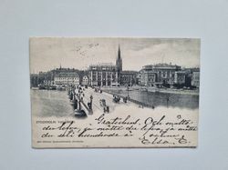 Vykort Stockholm Vasabron, 1903