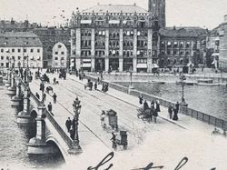 Vykort Stockholm Vasabron, 1903