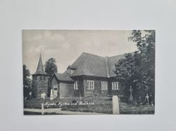 Vykort Nyeds Kyrka vid Molkom, 1913