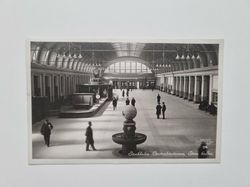 Vykort Stockholm. Centralstationen 1930. Stora hallen