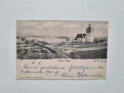 Vykort Bollnäs. Kyrkan 1901