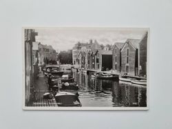 Vykort HUDIKSVALL Sundskanalen 1936