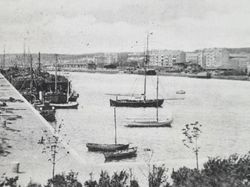 Vykort Hälsingborg, Norra Hamnen 1901