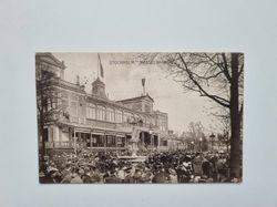 Vykort Stockholm Folkliv, Hasselbacken 1909