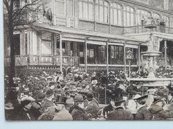 Vykort Stockholm Folkliv, Hasselbacken 1909