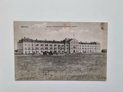 Vykort Sköfde Kungl. Lifregementets husarers kasärn
