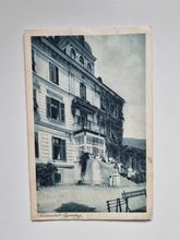 Vykort Eggenberg, Kuranstalt. Gruppfoto