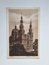 Vykort Würzburg. St John in Stift Haug