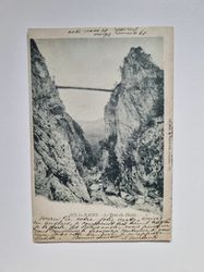 Vykort AIX-les-BAINS. Pont de l'Abîme