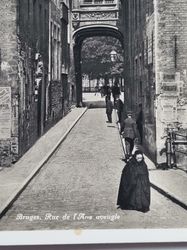 Vykort Bruges, Rue de l'Ane aveugle