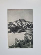 Vykort Eismeer mit Schreckhorn