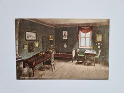Vykort Weimar Schiller's Wohnzimmer