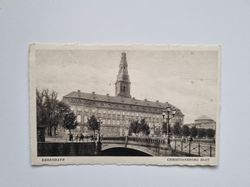 Vykort Köpenhamn. Christiansborgs slott