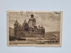 Vykort Tyskland. Pfalz bei Caub