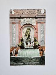 Vykort Polen. Stettin. BERLINER TOR MIT FELDERHOFF BRUNNEN.