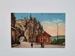 Vykort Le Col-France et la douane