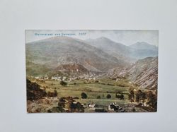 Vykort Beddgelert and Snowdon