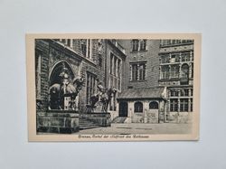 Vykort Bremen, Portal der Südfront des Rathauses