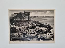 Vykort Bremerhaven Strandhalle und Tiergrotten