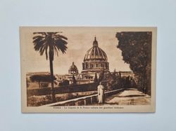 Vykort Koma La Cupola di S. Pietro veduta dal giardino Vaticano