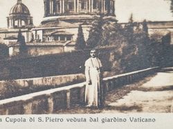 Vykort Koma La Cupola di S. Pietro veduta dal giardino Vaticano