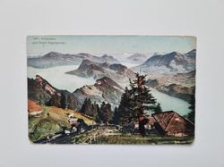 Vykort Pilatusbahn und Chalet Aemisigenalp