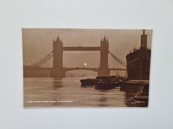 Vykort London. Tower Bridge, 1929
