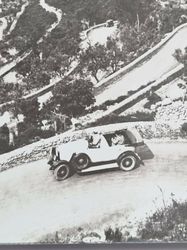 Vykort Bil på slingrande väg nära Carretera de Soller Mallorca