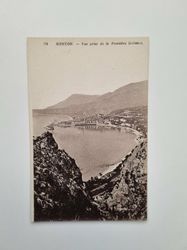 Vykort MENTON. Vue prise de la Frontière italienus.